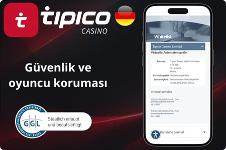Tipico Casino Deutschland lisansı ve güvenliği