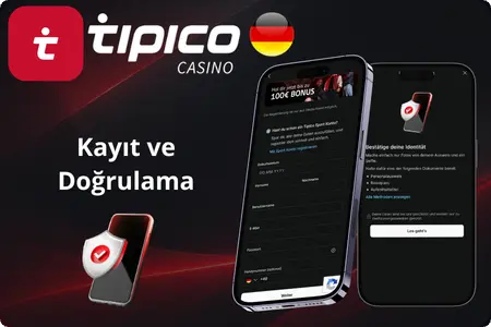 Casino Tipico kayıt ve hesap doğrulama